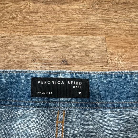 Veronica Beard Rinley‎ Cropped Straight Leg High Rise Durango Jeans Size 32 - Picture 7 of 9